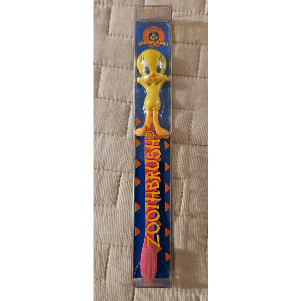 RARE NEW 1997 Vintage Zoothbrush Toothbrush Looney Tunes Tweety Bird Child Kids